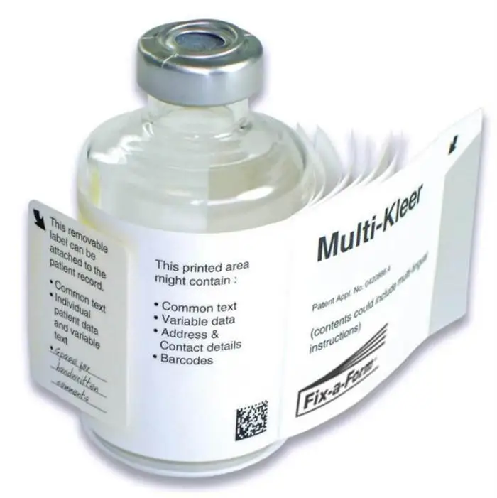 Customized Pharmaceutical Packaging Label For Medicine Label Vial Sticker Steroid Labels 10ml