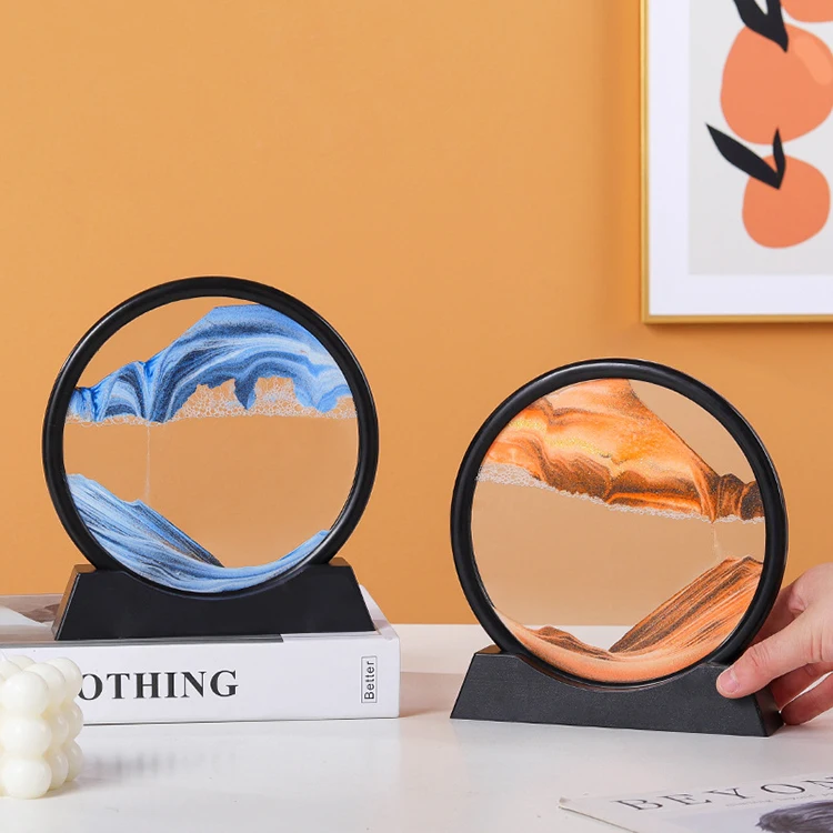 High-end Light Luxury Magic Sand Art Quicksand Painting Hourglass 3d Deep Sea Sandscape Quicksand Painting For Home Decor