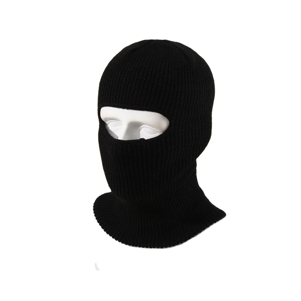 Blank Black Custom Logo print Balaclava beanie embroidery ski mask