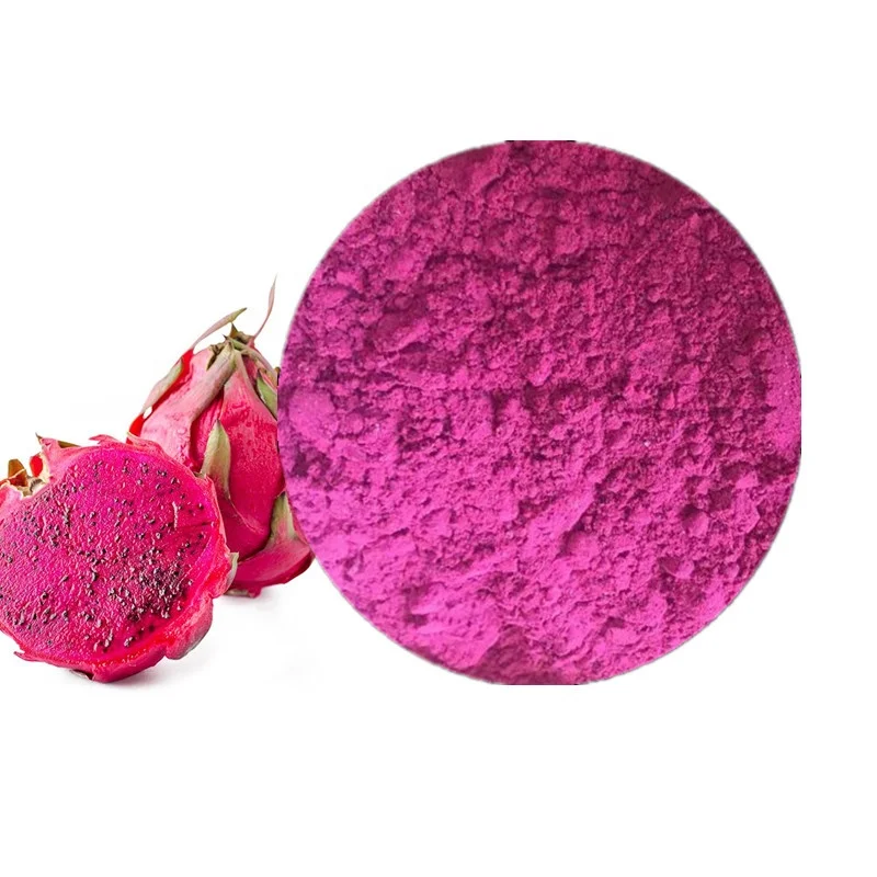 Organic Quality Spray Dried Fruit Powder Red Pitaya Powder Organic Red Dragon Fruit Powder