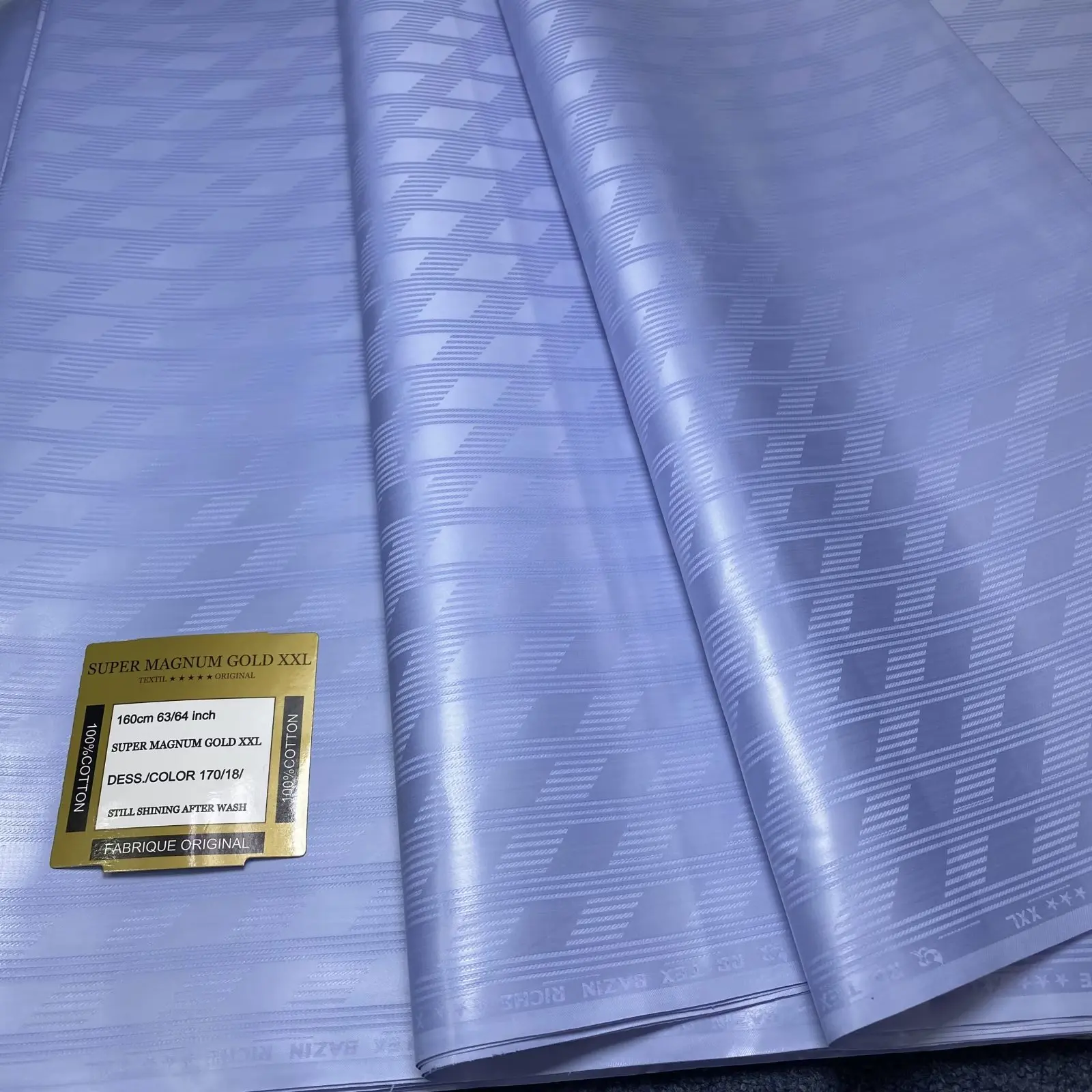 Premium Ultra Wide Cotton BAZIN RICHE 00% cotton quality bazin 160cm wide fabric for Men clothing design