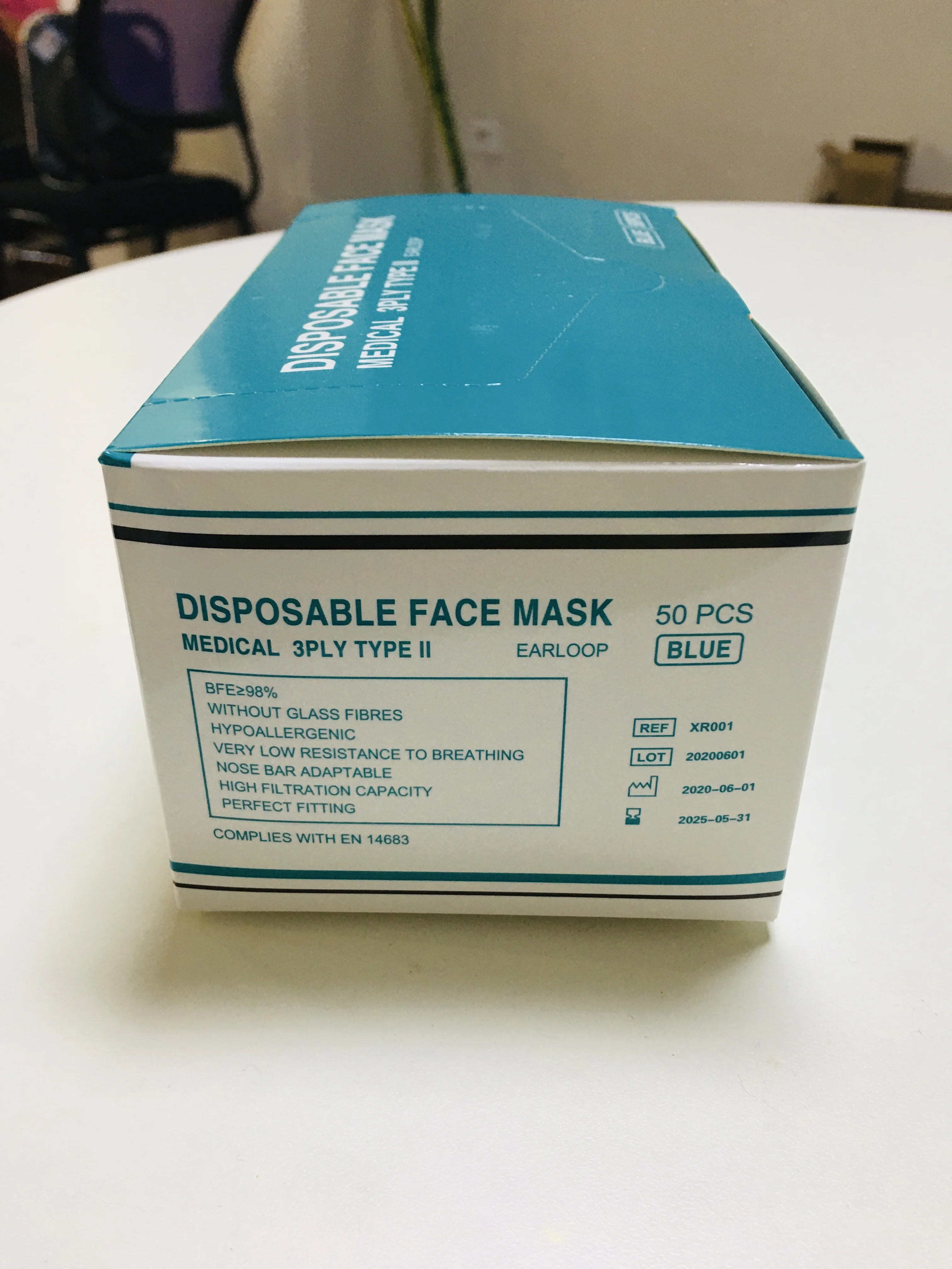 Disposable 3 Ply Non-woven Medical Face Mask
