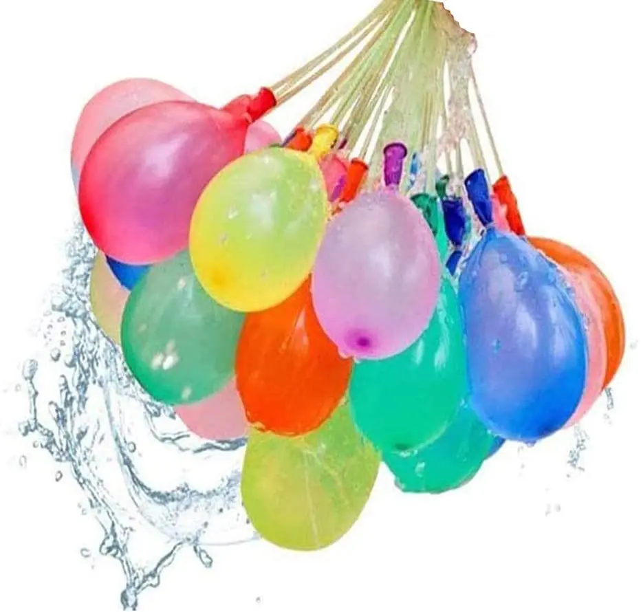 
296 Self-sealing Water Balloons Pack Easy and fast filling Water Pumps Summer Splash, Fun Water Fight Game for children 