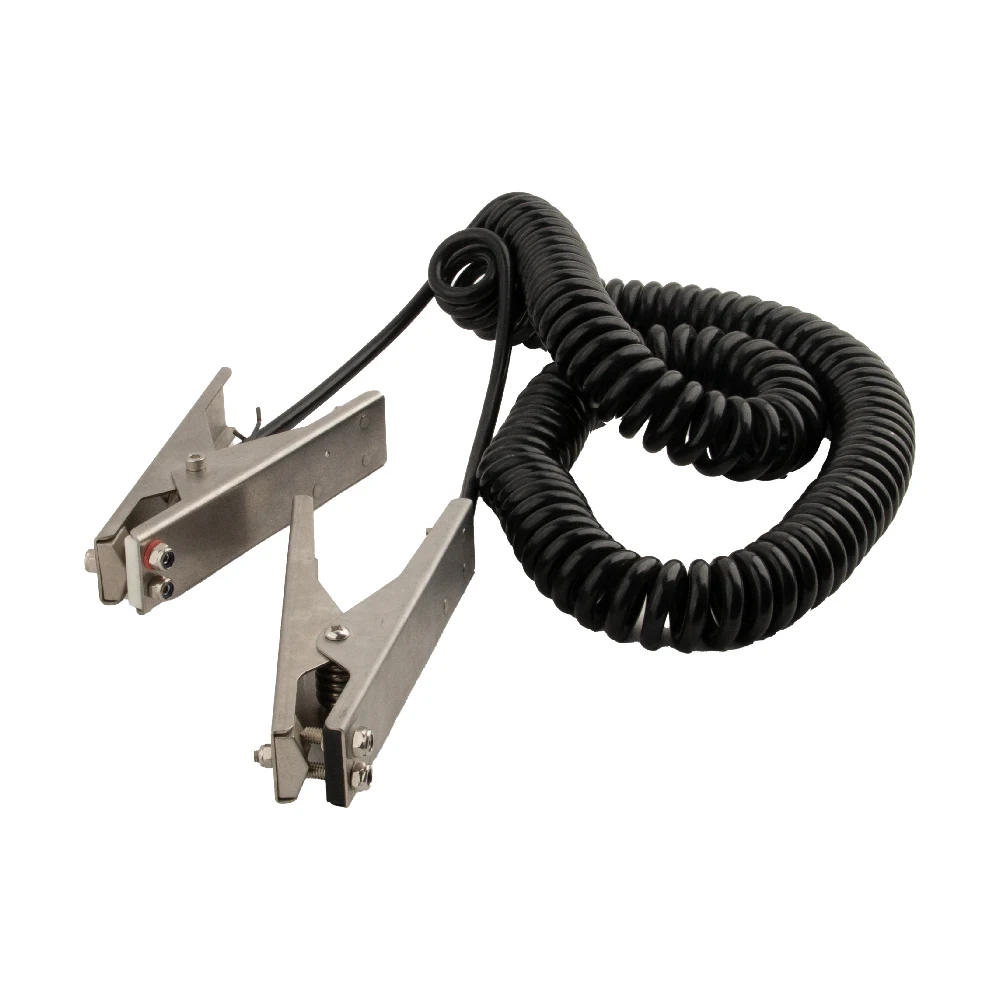 Static grounding cable grounding fixture stainless steel earth double clamp