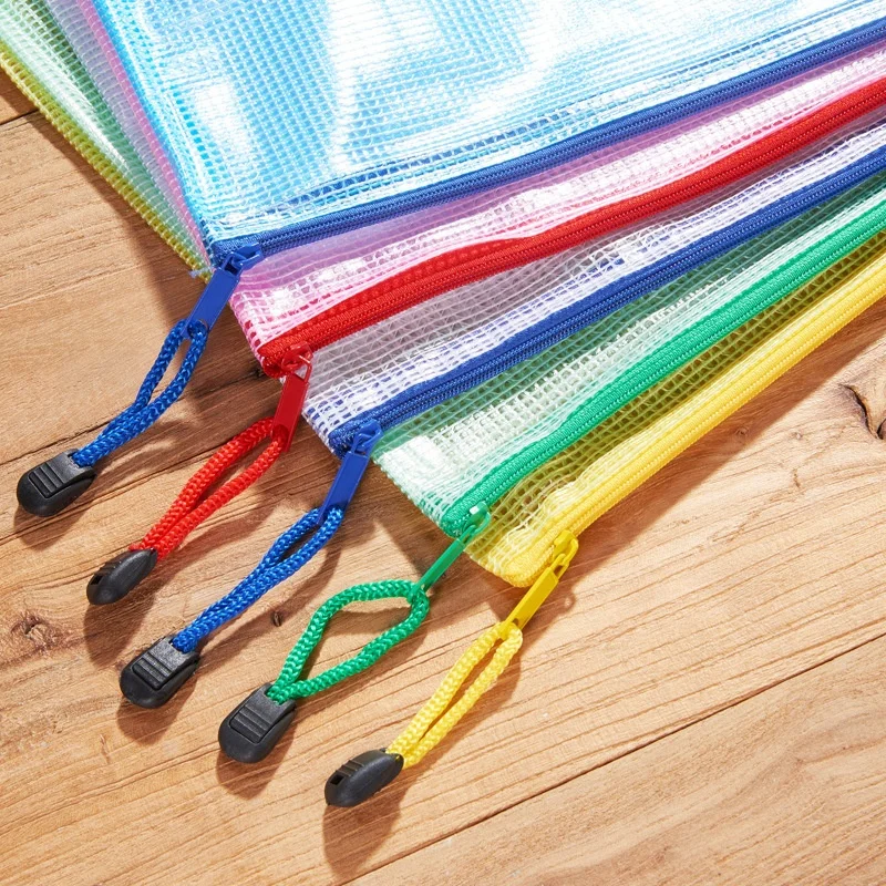 office supplies canvas PVC mesh clear organizer case document   envelope pouch file folder