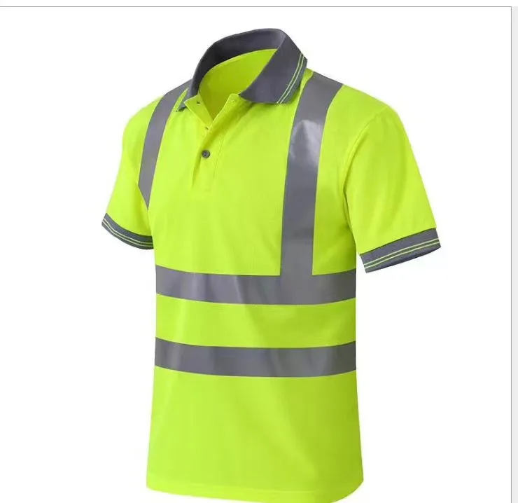 Factory reflective vest oem odm custom print logo hi vis safety t shirt