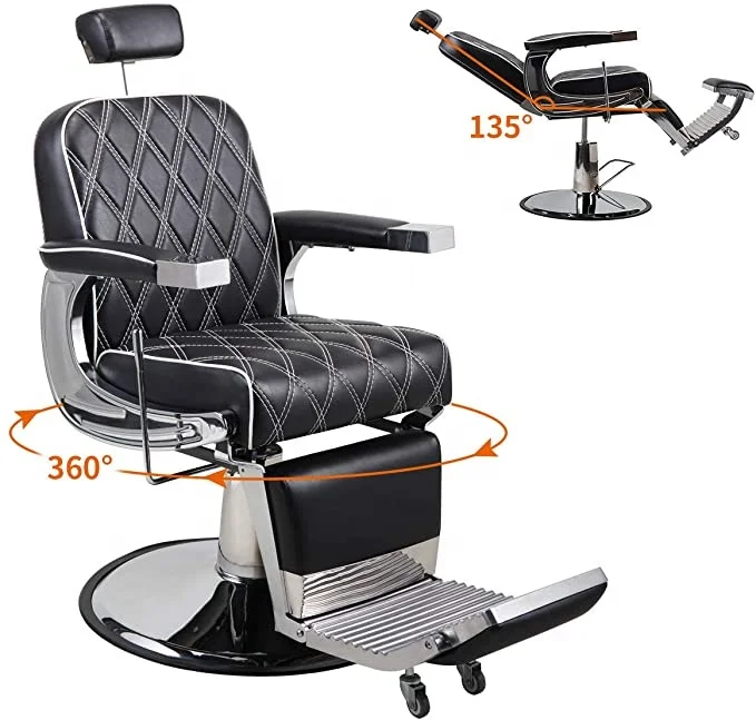 reclining barber chair salon furniture hair cutting chairs / barber chairs antique hair cut / massage hair cutting chairs