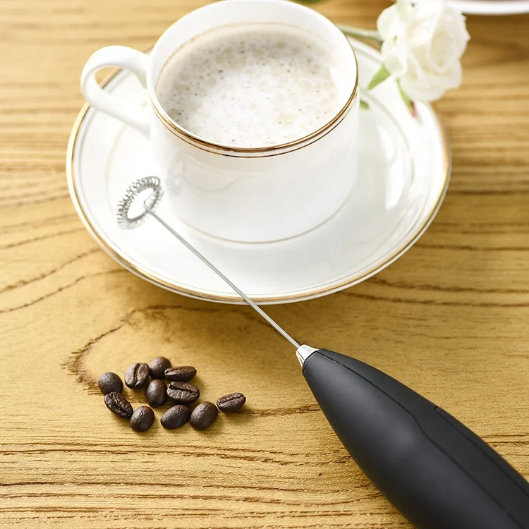 High Quality Household Stainless Steel Milk Frother Handheld Electric Coffee Milk Frother