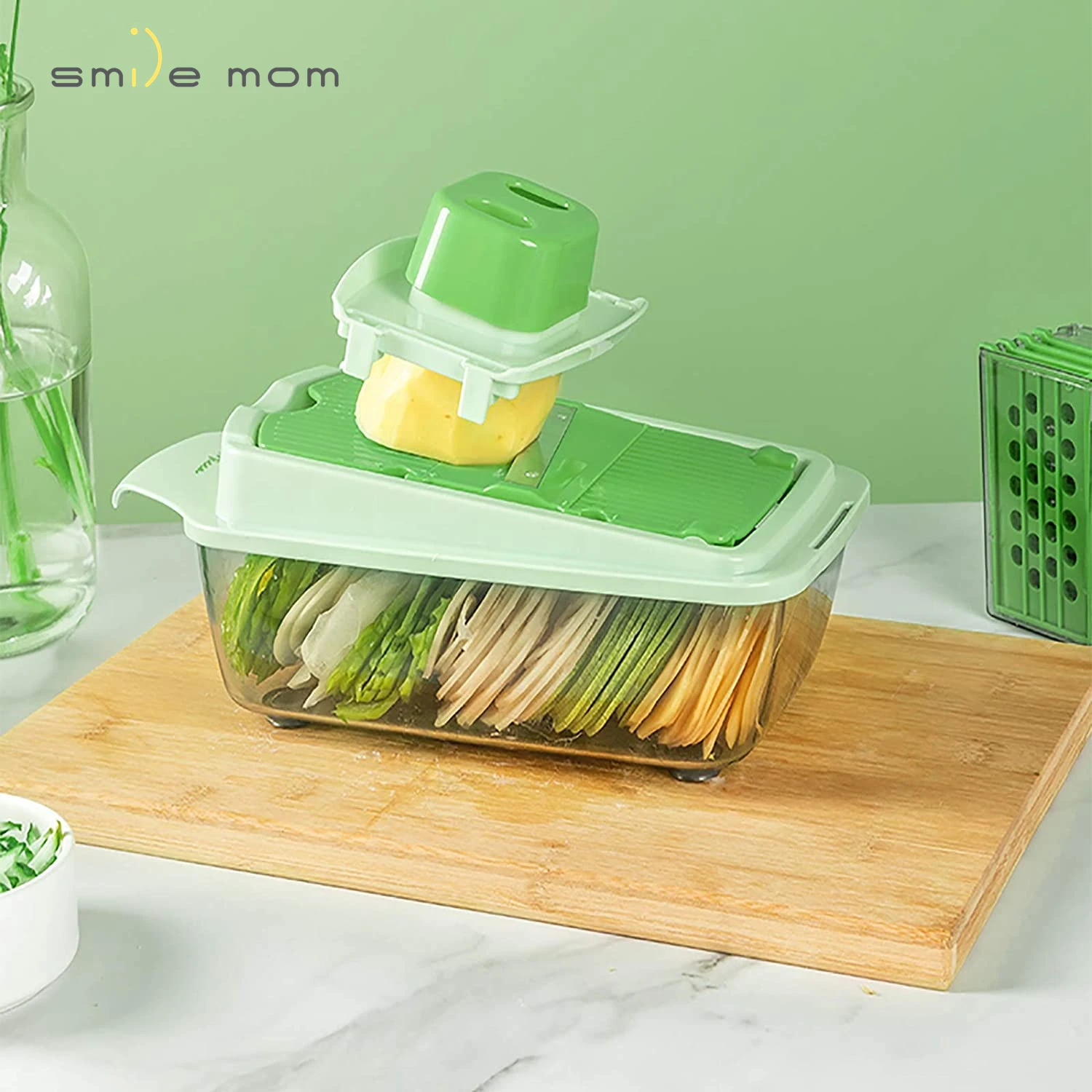 kitchen hot selling mandoline 12 in 1 vegetable chopper potato masher Multifunctional food vegetable chopper tomato slicer