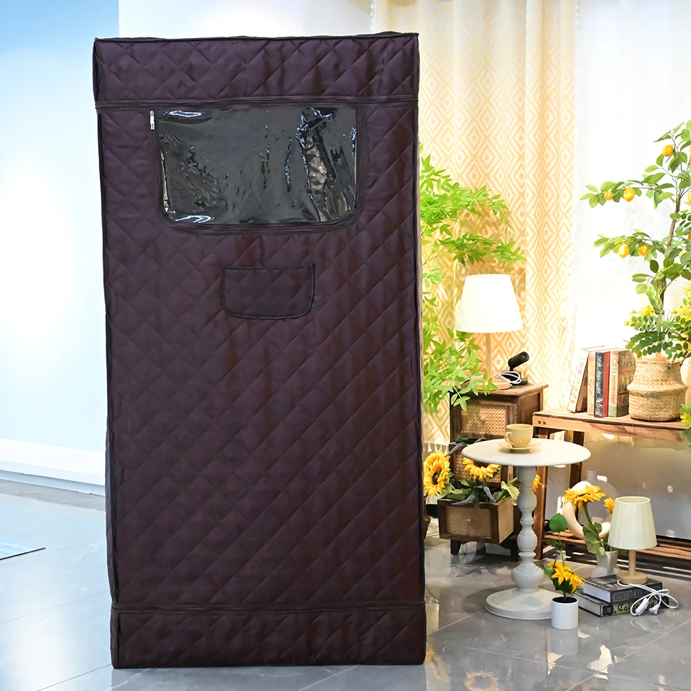 Portable Sauna Box Steam Sauna Tent for Home Spa Large Space Personal Home Sauna Tent Full Body with 3L Steamer