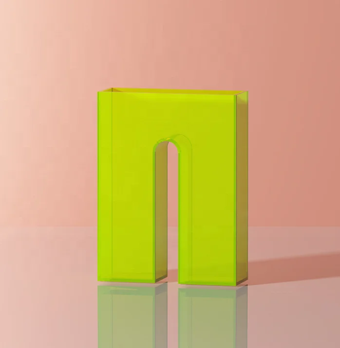 Wholesale Custom Flower Holder Luxury Clear Acrylic Crystal Flower Vases for Home Decor