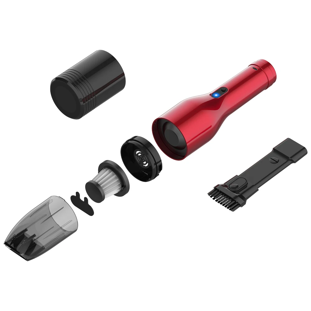 GreatRoc  Wireless 70W multifunction mini 2 in 1 vacuum cleaner powerful hand vacuum cleaner