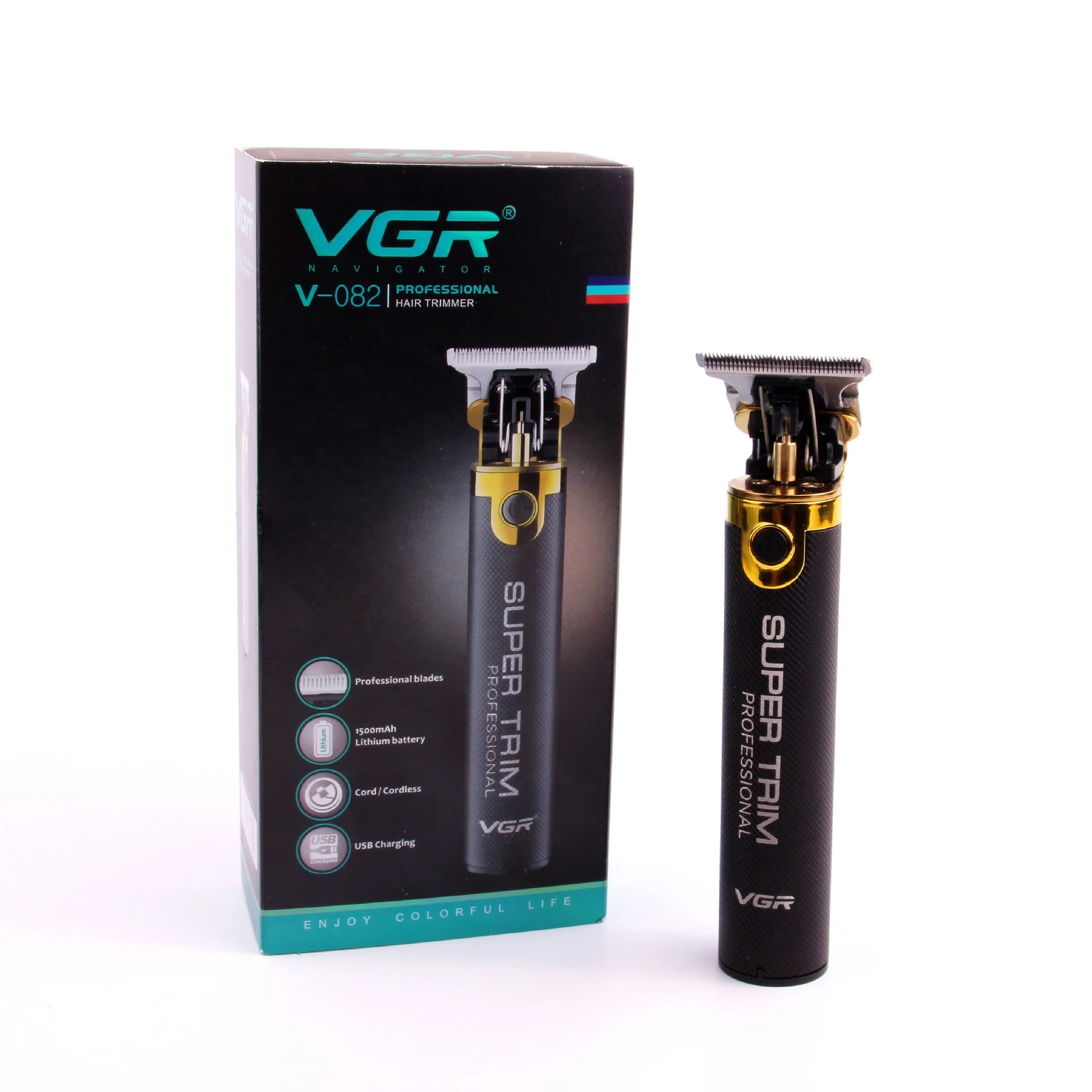 Оригинальная VGR V082 профессиональная электрическая машинка для стрижки волос Беспроводная Аккумуляторная