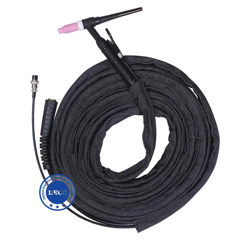 WP17 Gas cooled argon arc welding machine torch TIG welding handle DECC