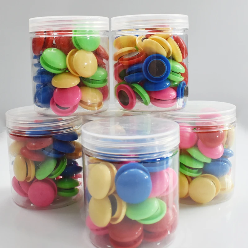 Оптовая продажа, Офисная цветная Магнитная круглая доска 30 мм, магнитные учебные пособия, магнитные бусины, магнитная пряжка, магниты на холодильник