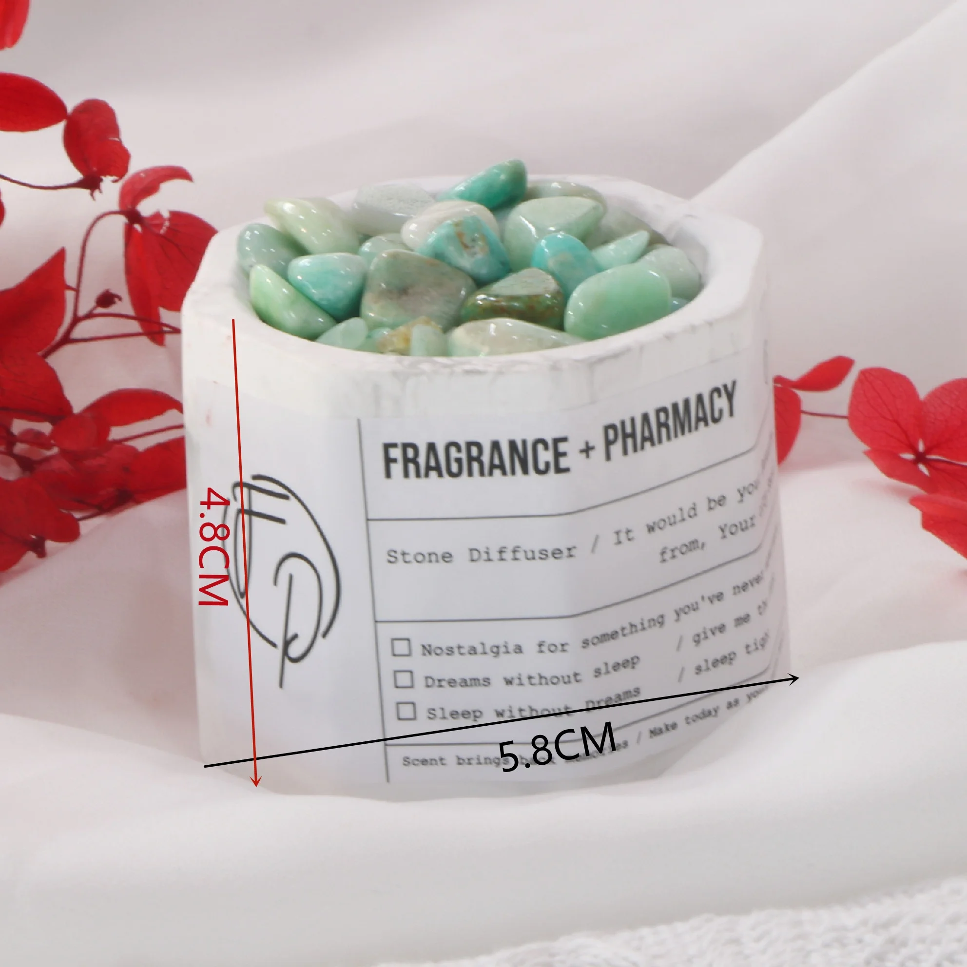 Car Home Decoration Air Freshener Ceramic Holder Crystal Stone Aromatherapy Perfume Essential Oil Diffuser