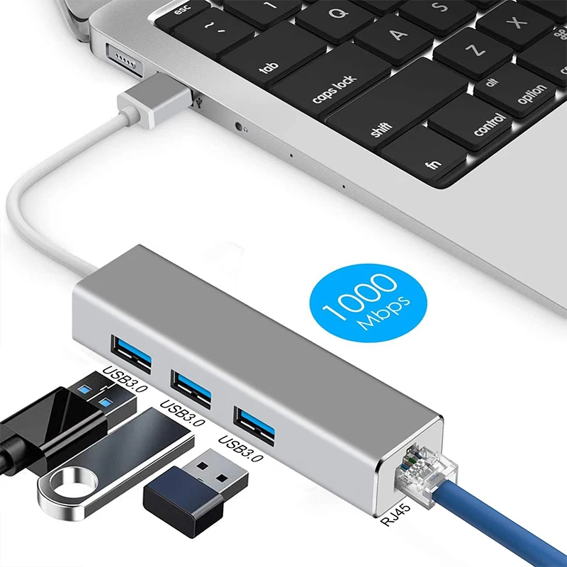 J45 1000 м USB-C 3 0 Type-C Многофункциональная док-станция с адаптером концентратора