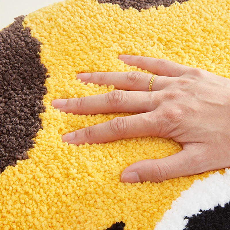 New Design Cute Microfiber Bath Mats Animal Print Soft Plush Absorb Water Area Rug For Bathroom/Living Room/Bedroom
