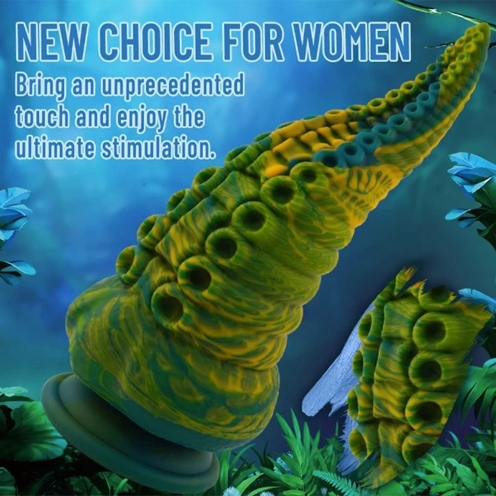 Wholesale monster silicone octopus tentacle Dildo with powerful suction cups for anal insertion of male and female sex toys