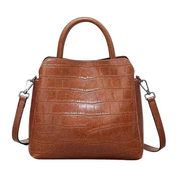 Custom  women tote bag  crocodile  leather ladies  shoulder bag fashion handbags for women factory wholesale