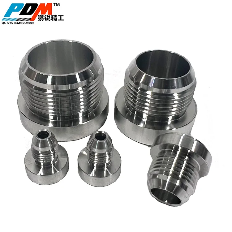 Top Quality Aluminum AN4 6 8 10 12 16-AN Straight Male Weld Fitting Adapter Weld Bung Hose Fitting