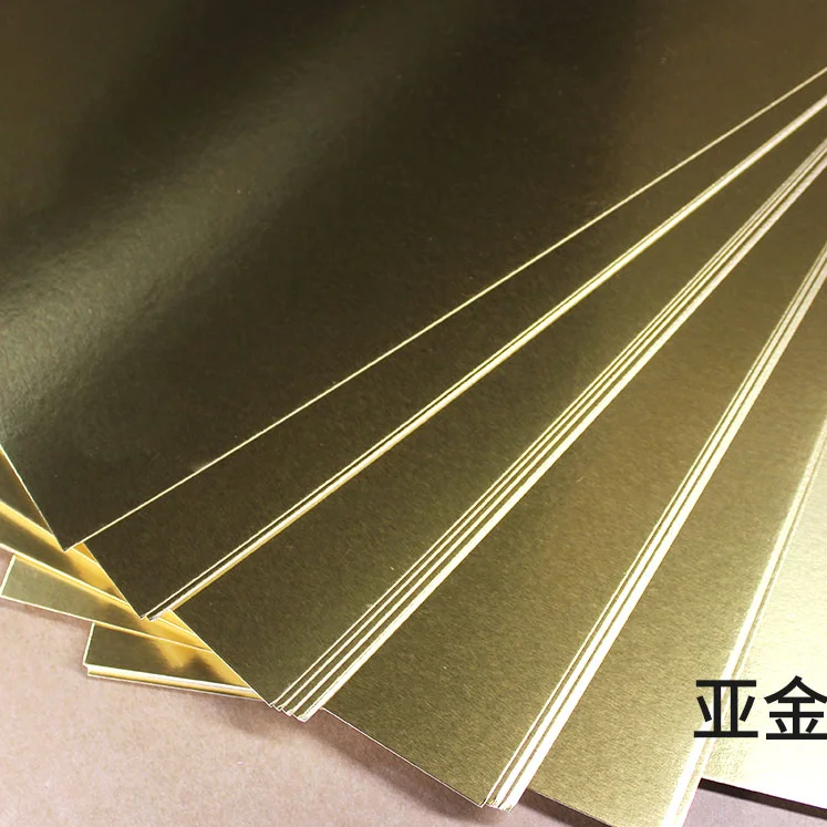 Gold Foil Mirror Card Stock Reflective Mirrored Cardstock Gold Shimmer Heavy Weight Paper Board 8.5 X 11 Heavy Weight 300 GSM