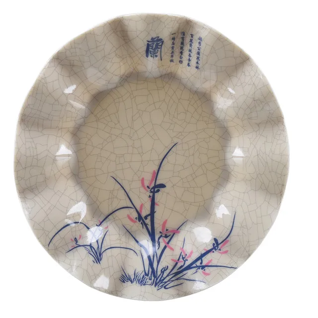 
China high quality printing wholesale plastic melamine dinnerware plate dinner 