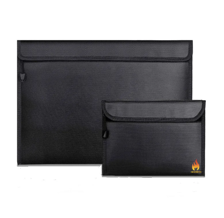 fireproof document bag flame-retardant silicone protection bag fiberglass high-temperature resistant bag