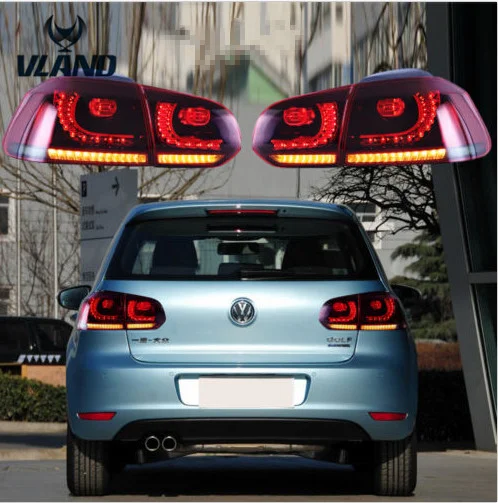  Светодиодные задние фонари VLAND последовательный сигнал поворота для VOLKSWAGEN mk6 golf 6 светодиодные R20