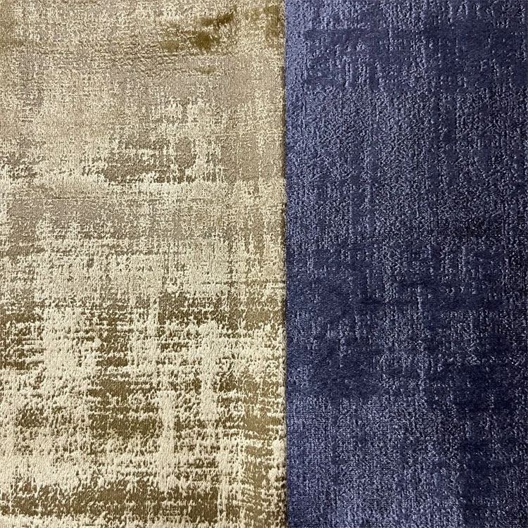 OEKO Italian velvet 100% polyester sofa fabric 300GSM composite home textile throw pillow fabric