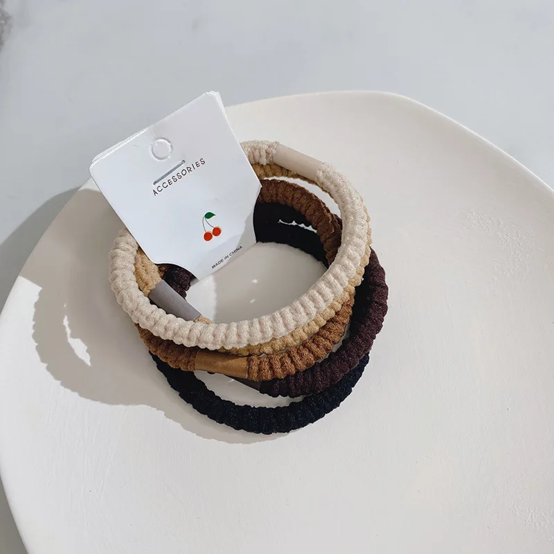 CLARMER New Fashion women winter fall hair accessories girls high elastic hair rubber band hair tie set