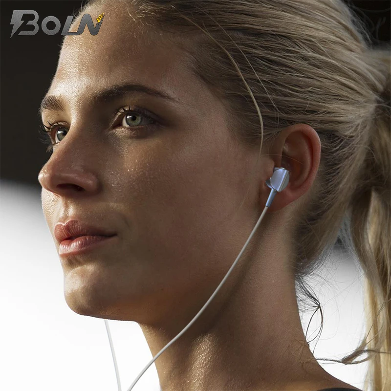 wholesale low price mobile in-ear earphone 120cm high quality wired metal customized logo earphone with mic