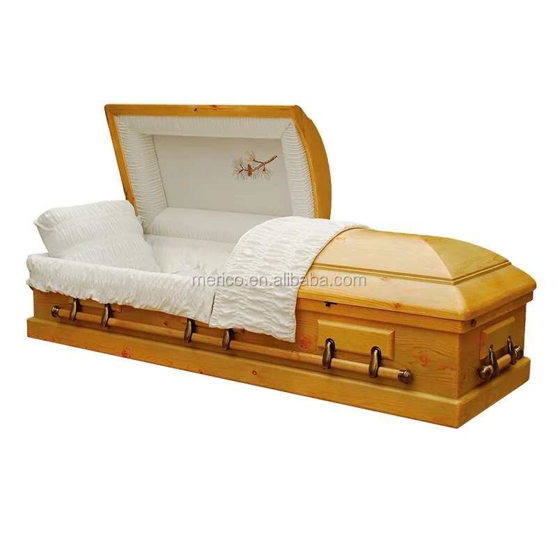 PINECONE casket bed and lining flat packed coffin alibaba china