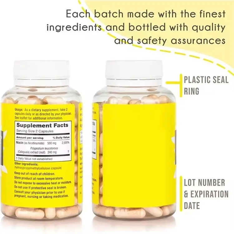 120 Capsules Nicotinamide Vitamin B3 Capsule Support Skin Health And Protect Against For Aging Vegan Vitamin Supplements Capsule