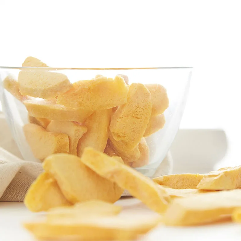 Замороженные фрукты, закуски, куски, без глютена, лиофилизирующий персик