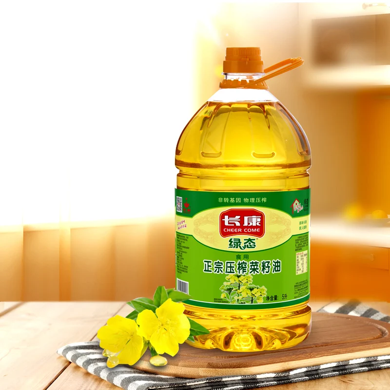 5L Changcom Canola Oil Wholesale Cold Press Flax Seed Cooking Oil Price Canola Oil