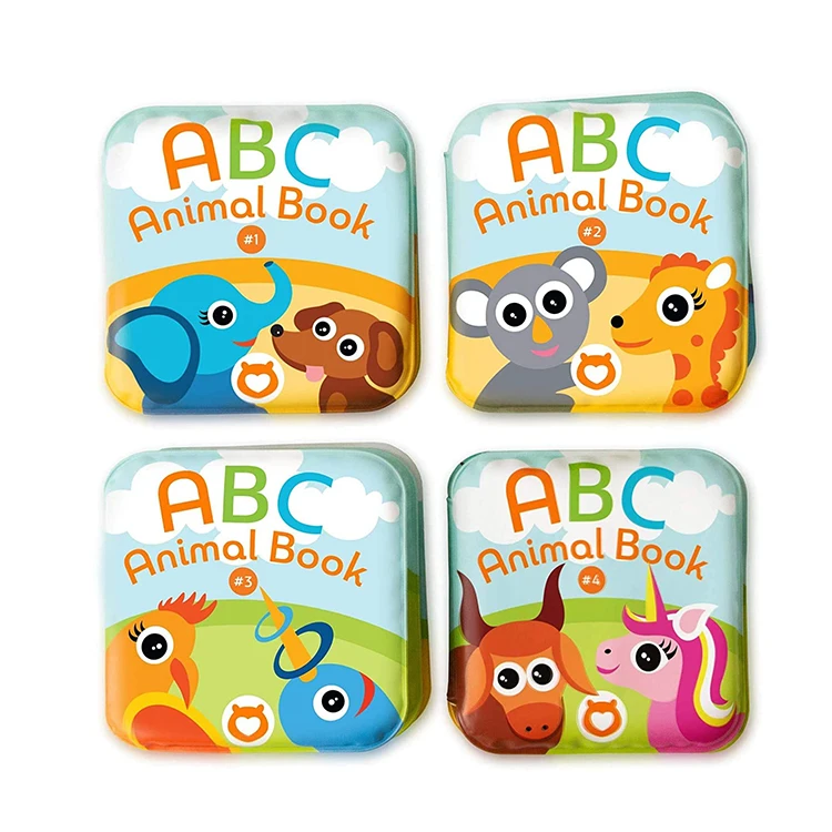 Fashion design Eco-friendly soft eva bath books waterproof plastic soft eva bath books for kids