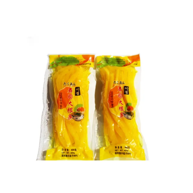 hot sale korean yellow pickled radish sushi takuan