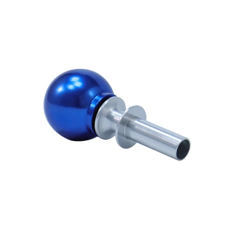The new car modified ball long rod rod gear, aluminum alloy extended rod blue silver head gear for  Mustang