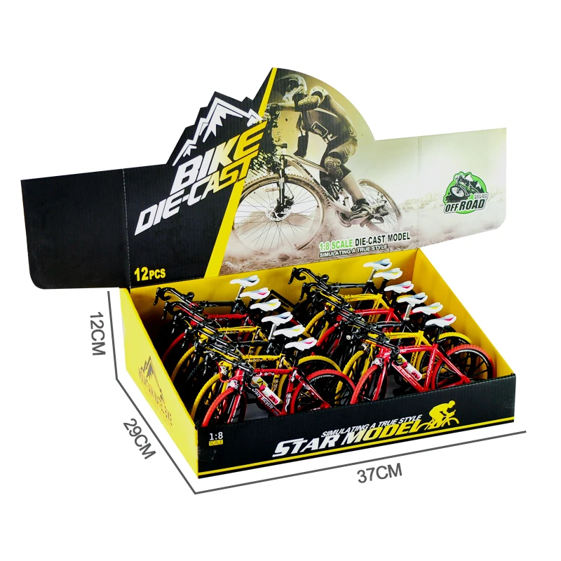 1:8 Mini Mountain Bike Model Toy Finger Diecast Bicycle Model Toy for Decoration Collection Gift