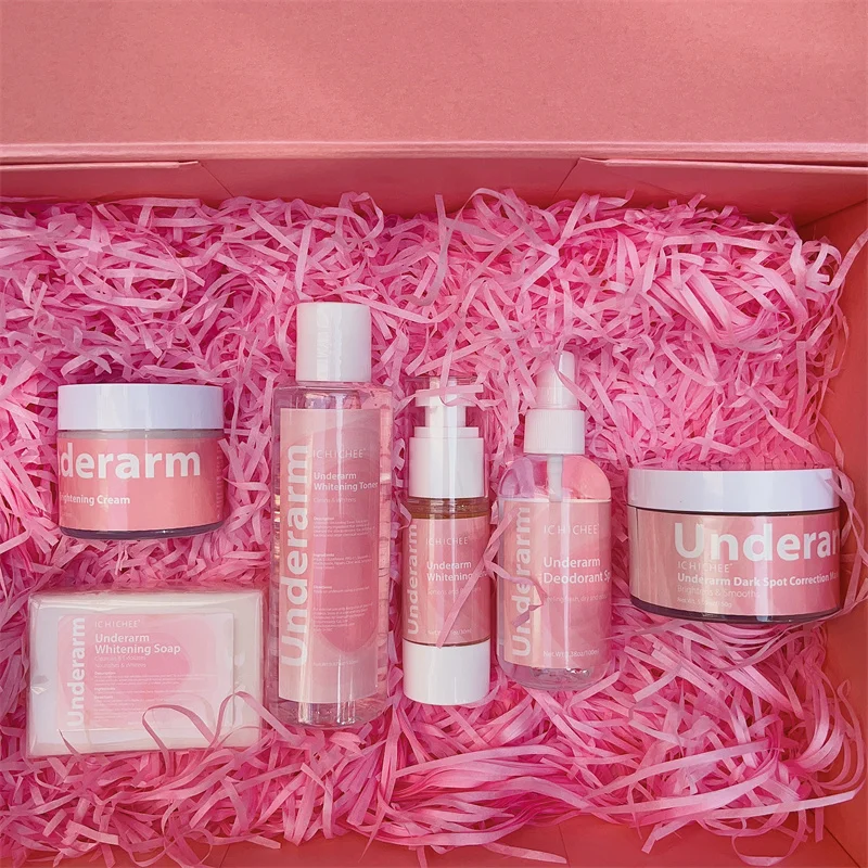 Private Label Organic Nourishing and Lightening Set Bleaching Underarm and Body Creams for Black Skin Whitening OEM/ODM