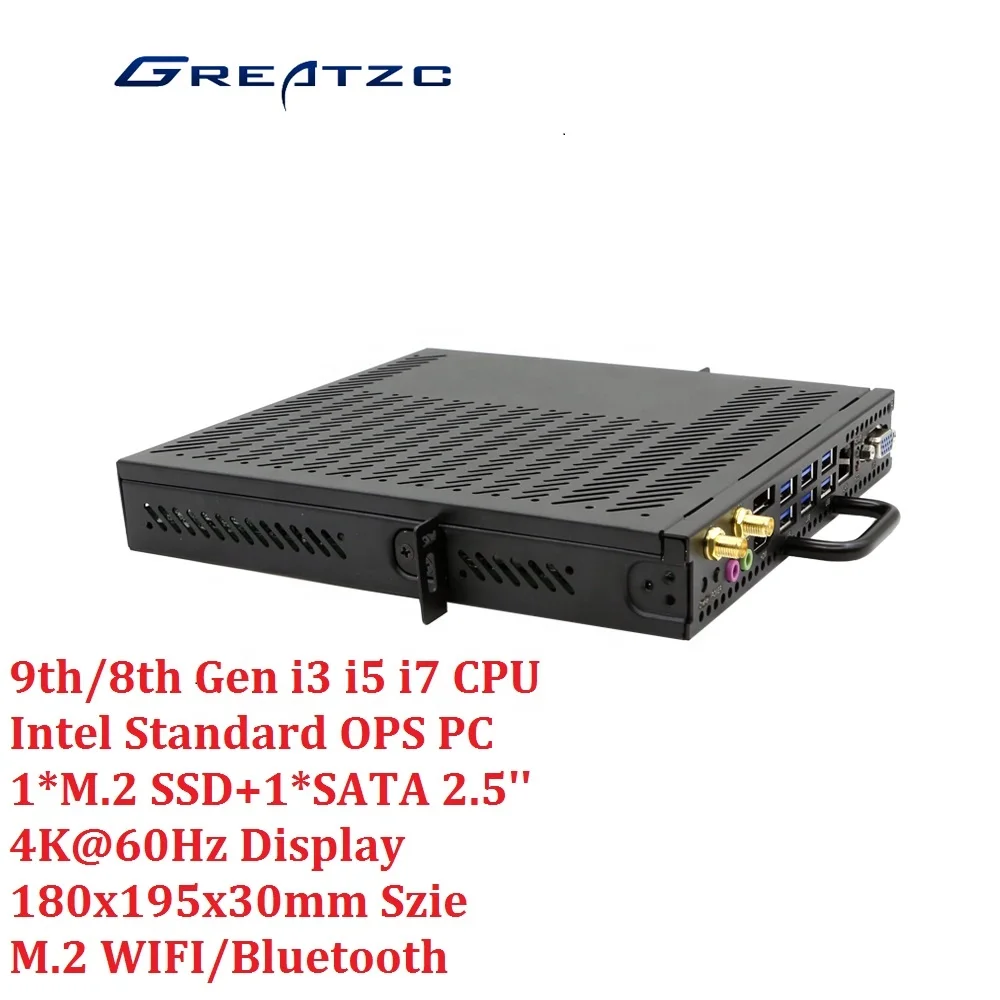 4K 60Hz Display Intel Standard 9th 8th Gen Core I7 I5 I3 CPU OPS PC for Smart Board Display