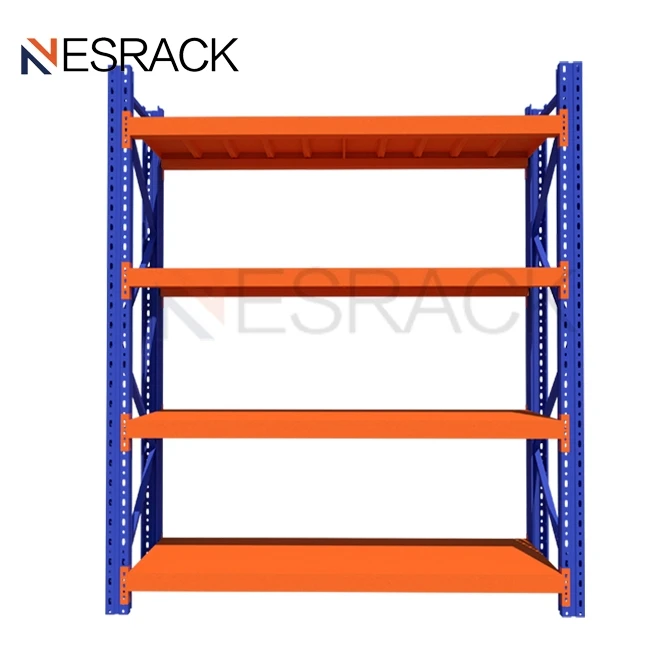Metal Storage Rack Selective Long Span Racking Systems Steel Industrial Surface Packing Layers Feature Powder Material