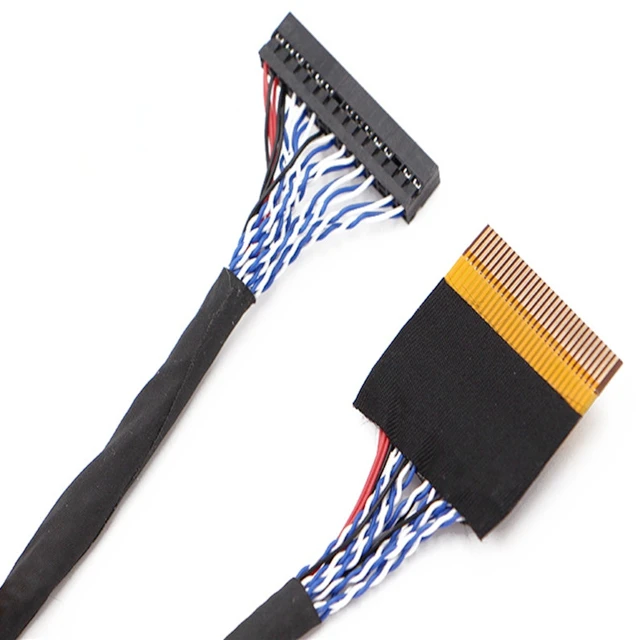 Ultrasound LVDS cable 30pin 40pin micro coax MCX cable assembly