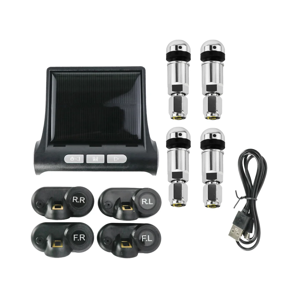 Manufacturer High Precision Real-Time Tire Pressure Monitor System Sensor Solar Internal Universal Tire Pressure Monitoring