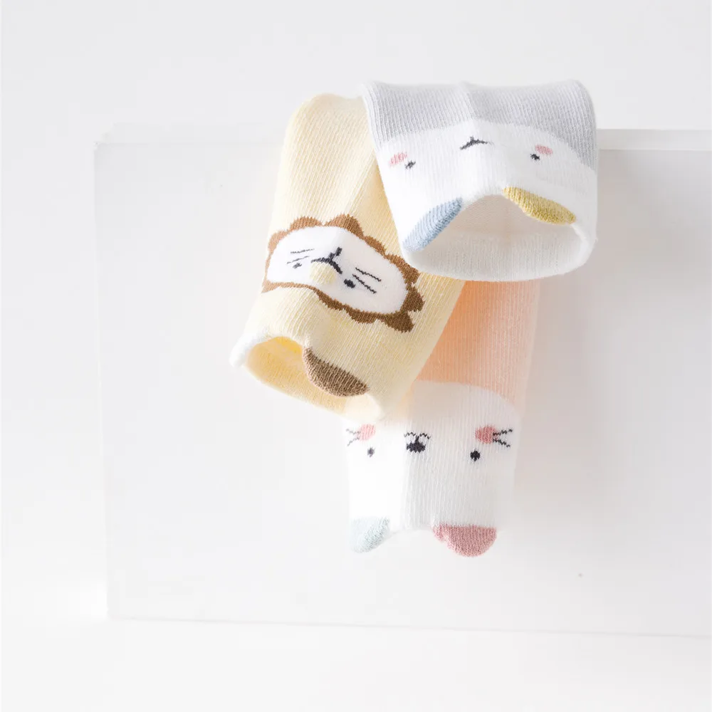 BSM449 New Year Goods 2025 Most Popular Autumn Winter Newborn Baby Long Socks Korean Trends Cute Cartoon Knee Over Baby Sock