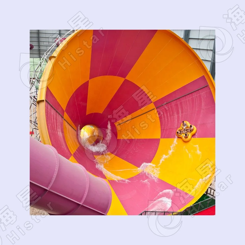 outdoor big family hillside water slide waterpark swimming pool playground equipment  game water play