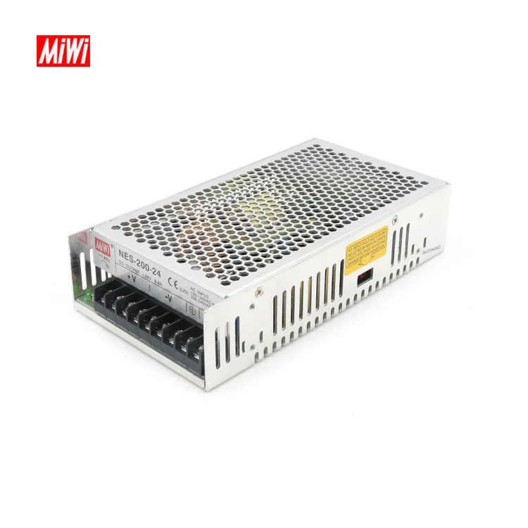 MiWi NES-200-12 питания с одним выходом AC к DC импульсный источник 12v 200w Светодиодный
