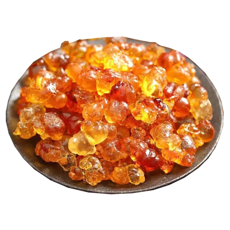 Huaou  factory price Peach Gum Resin High Quality Natural Peach gum  Chinese Herbs Tao Jiao Dried Peach Gum