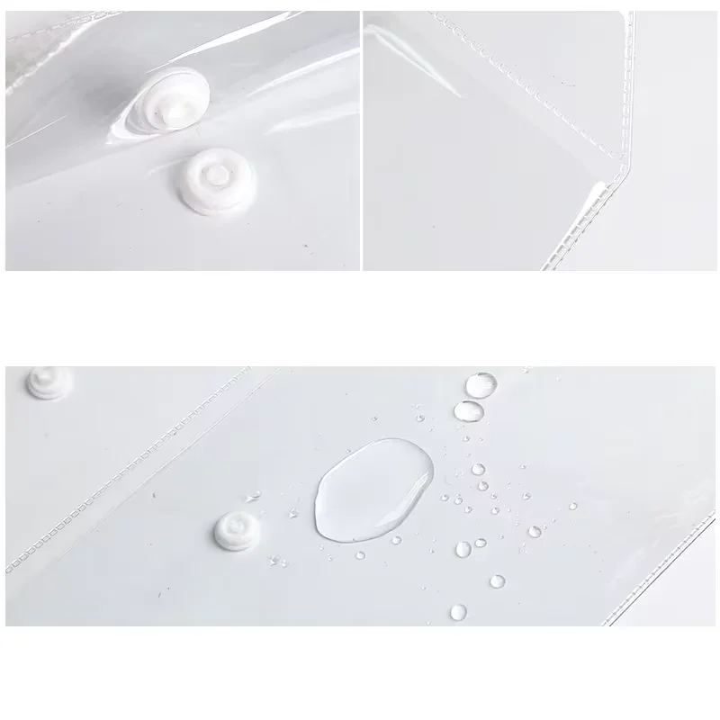 Custom Logo Pvc Eva Poly Apparel Bag Plastic Button Packaging Stationery Bag For Phones Keys